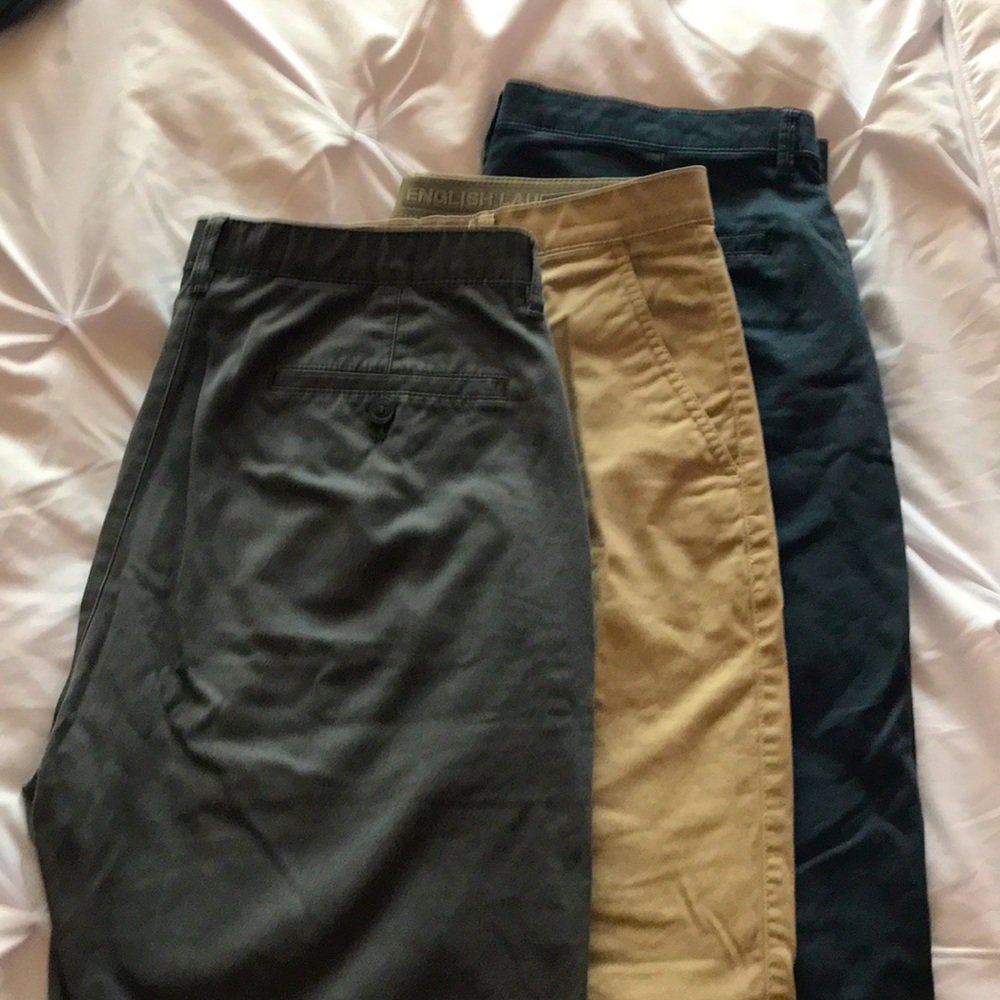 English Laundry stretch waist straight fit pants